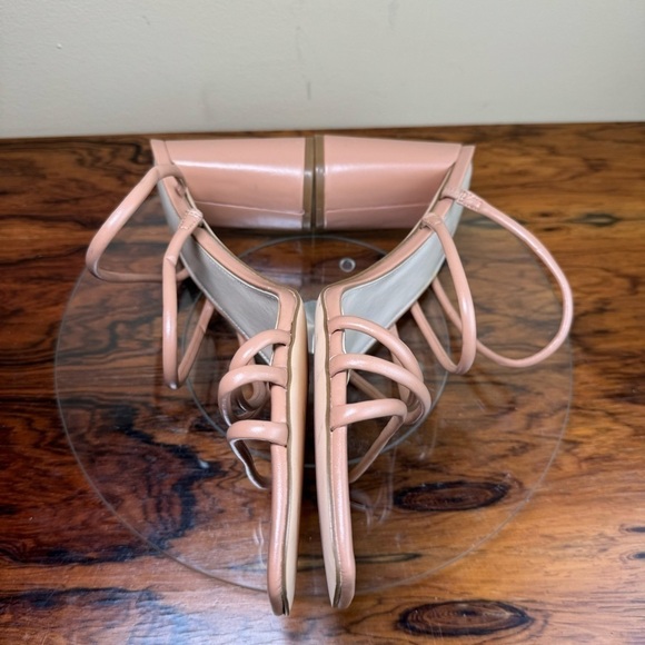 NINE WEST Strappy Open Toe Heel Sandals Platform Block Heels Size 13 - Picture 11 of 15